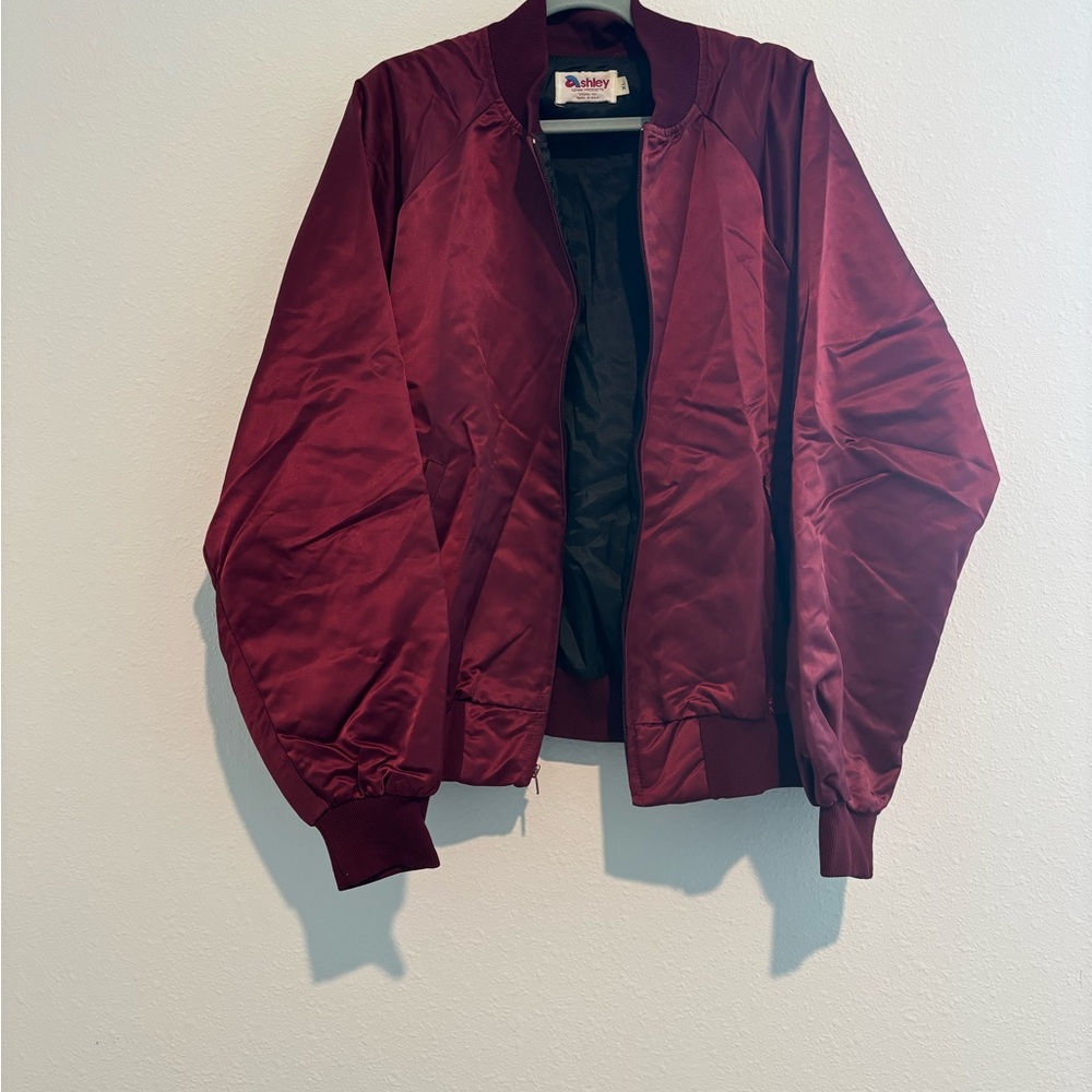 Ashley By 26 International Deep Red Bomber Jacket - Picture 1 of 4